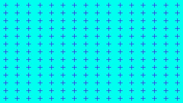 Abstract background with many rows of crosses, retro texture for design, 3d rendering