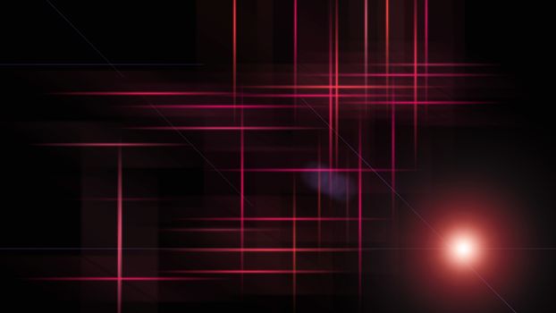 Abstract background with lines in the dark space, 3d rendering computer generated background