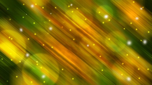 Abstract bright background with light effect, bokeh and shiny particles, 3d rendering background