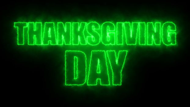 Thanks giving day text, 3d rendering background, computer generating, can be used for holidays festive design