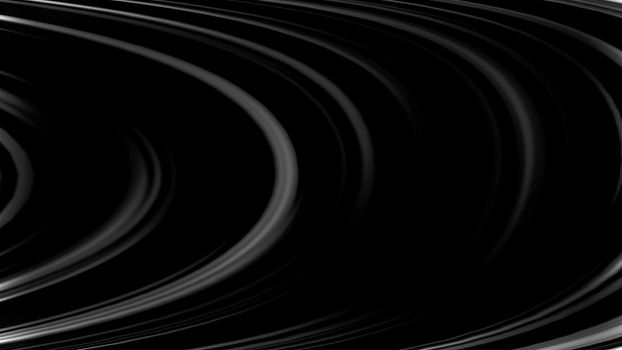Warping 3d lines in dark space, computer generated modern abstract background, 3d rendering