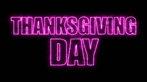Thanks giving day text, 3d rendering background, computer generating, can be used for holidays festive design