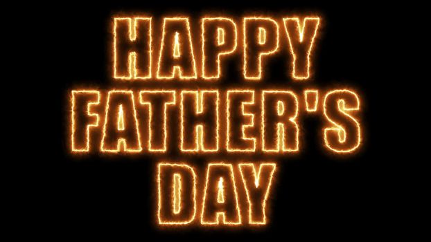 Happy fathers day text, 3d rendering backdrop, computer generating backdrop, can be used for holidays festive design