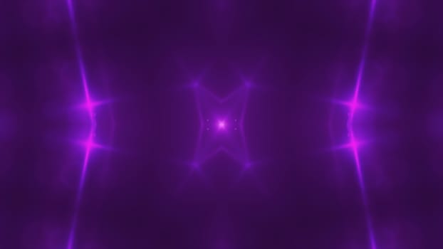 Abstract violet fractal lights, 3d rendering backdrop, computer generating background