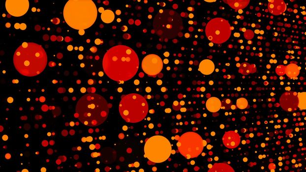 Digital world data space dots - modern abstraction, computer generated background, 3D rendering