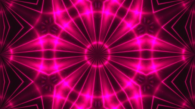 Abstract background with VJ Fractal purple kaleidoscopic. 3d rendering digital backdrop.