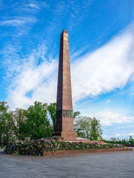 Odessa, Ukraine - 05.10.2019. Alley of Glory in Odessa, Ukraine. Memorial in memory of the World War 2. Monument to Unknown Sailor