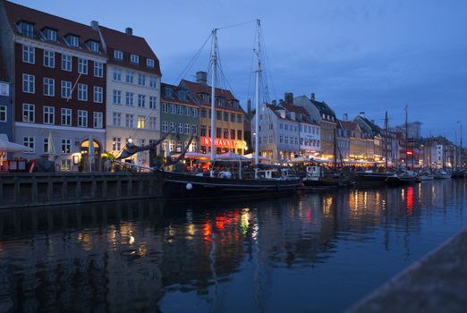 City view from the town center of Copenhagen, Denmark