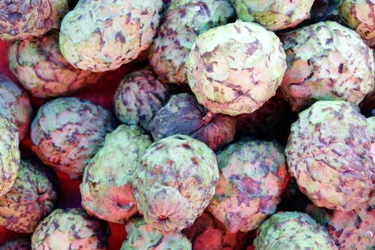 Chirimoya fruits at local market