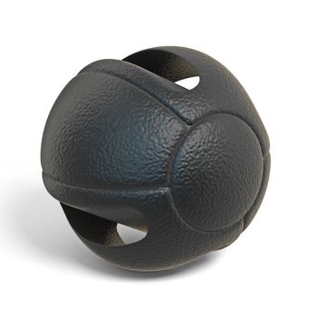 Dual grip medicine ball 3D rendering illustration isolated on white background