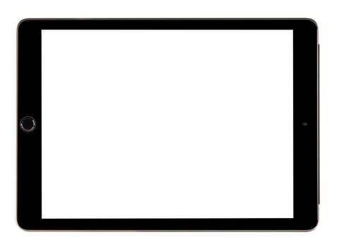 tablet computer isolated on over white background