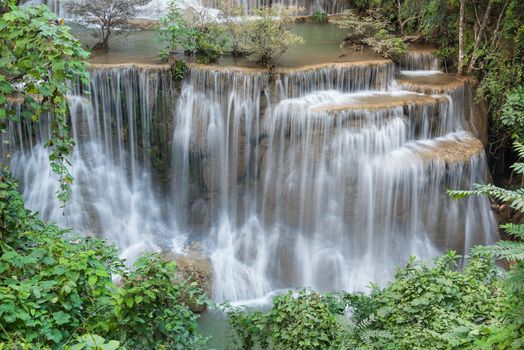 Huay Mae Kamin Waterfall Park, Kanchanaburi of Thailand