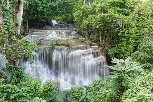 Huay Mae Kamin Waterfall Park, Kanchanaburi of Thailand