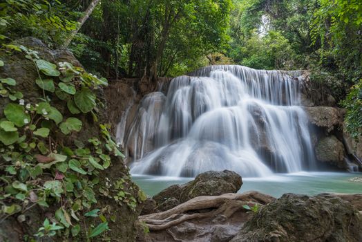 Huay Mae Kamin Waterfall Park, Kanchanaburi of Thailand