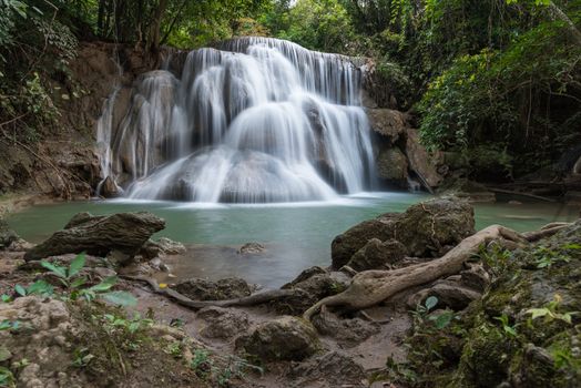 Huay Mae Kamin Waterfall Park, Kanchanaburi of Thailand