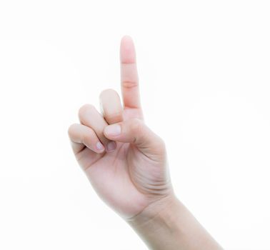 Woman hands holding isolate on over white backgrounds