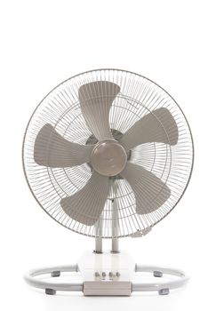 industry metal fan isolate on over white background