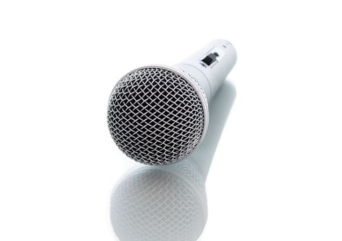 microphone without cable isolated on white over background