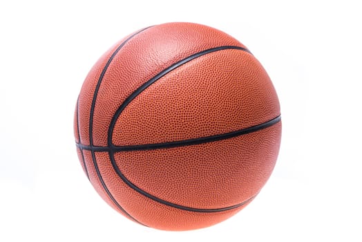 Orange basketball or basket ball isolated on white background