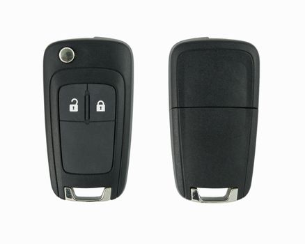 Car key remote on a white background
