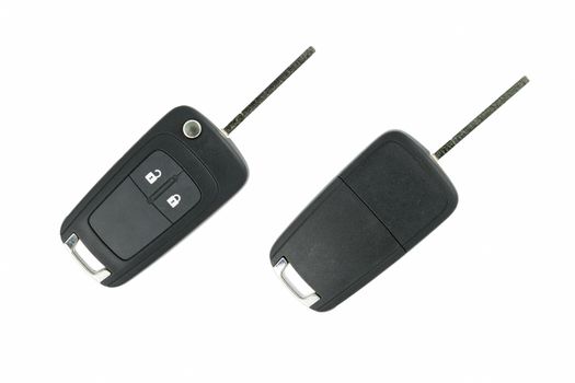 Car key remote on a white background