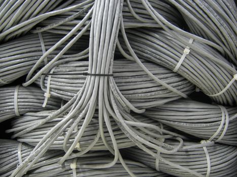 close up macro network cables texture background