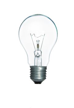Lamp light bulb isolated on over white background