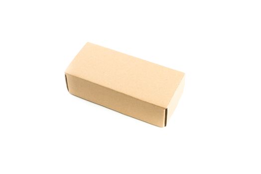 Cardboard Box isolated on Over White background