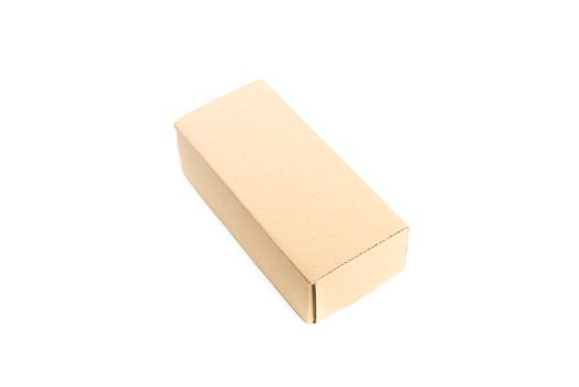 Cardboard Box isolated on Over White background