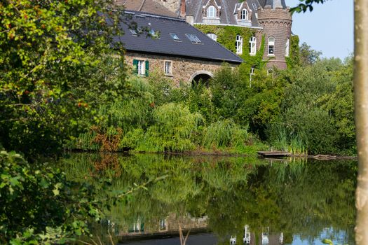 Panorama of a historic castle in Germany