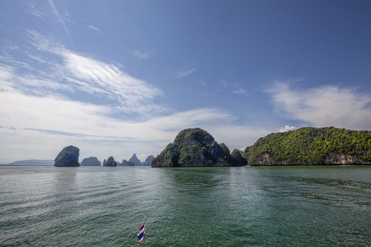 Beautiful crystal clear water at Pileh bay near Phuket, Thailand