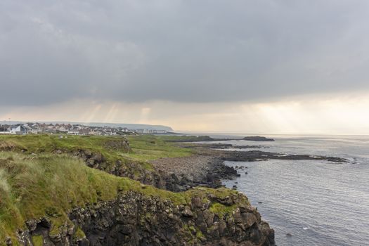 scenic irish landscape from the north west coast of ireland - Image