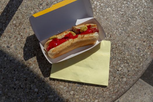 Coney Island hot dog classic American 'diner' dishes, new york