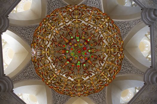 Sheikh Zayed Grand Mosque, Abu Dhabi close up interior, Abu Dhabi
