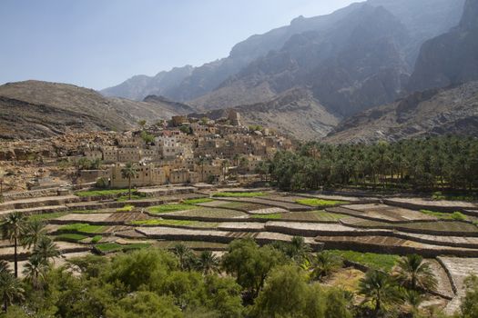 The village Bilad Sayt, sultanate Oman, Asia