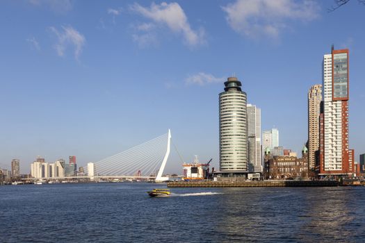 The Nieuwe Maas river in Rotterdam - the Netherlands - Image