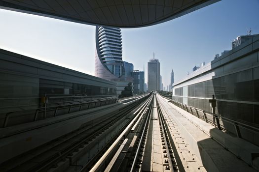 Subway tracks in the united arab emirates