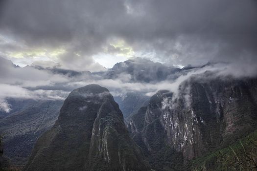 Mountains around Machu Picchu Peru