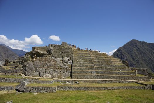 Machu Picchu (from quechua Old Mountain) the sacred lost city of the incas in the sacred valley of Urubamba. Selected as one of the new seven wonders of the world.