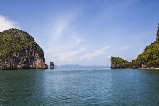 Beautiful tropical Thailand island panoramic with beach for holiday vacation background concept