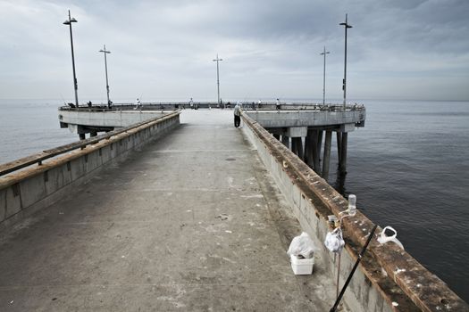 Venice beach fishing pier, Marina del Rey, Los Angeles, California