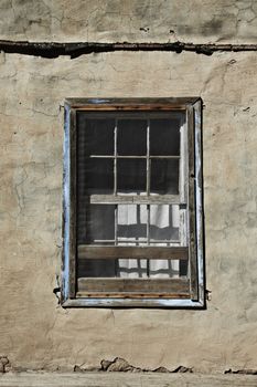 Window in Ancient Pueblo Sky City in Acoma