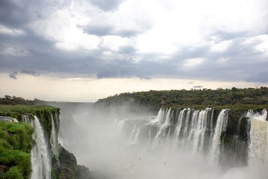 Iguazu Falls, on the border of Argentina, Brazil, and Paraguay. SOUTH AMERICA