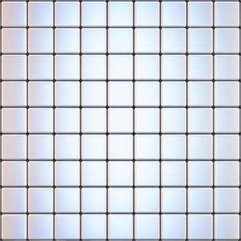 Cube grid blank square 3D render illustration