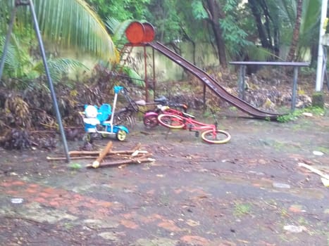 a deserted playground