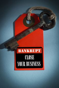 Shortcut with an old key. Bankrupt - close your business