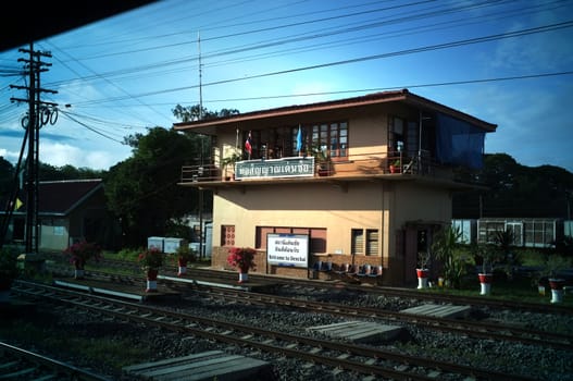Phrae  , Thailand : September 13 2019 : Den Chai Railway Station is on the Northern Railway route. Is a train station in Phrae Province, Thailand