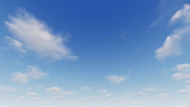 Cloudy blue sky abstract background, blue sky background with tiny clouds, 3d rendering

