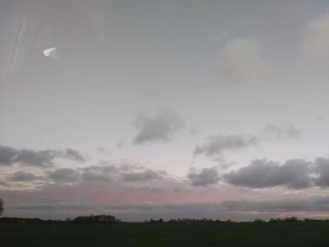 a cloudy weather during late evening