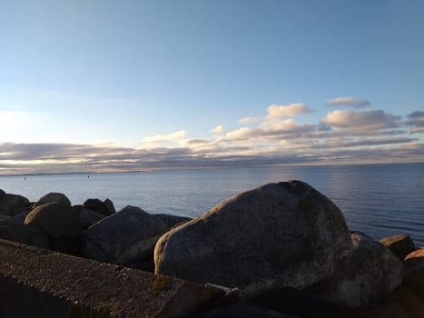 a landscape along the coastline